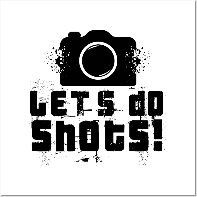 Let's Do Shots Fractal Funny Wall Art by Mellowdellow